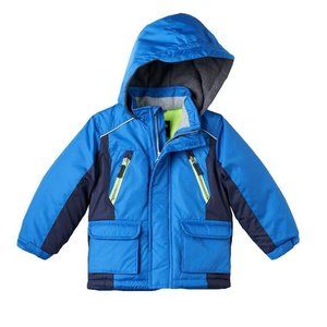 $90 Retail Oshkosh B'Gosh Hooded Jacket Coat Little Boys 4-7 Blue